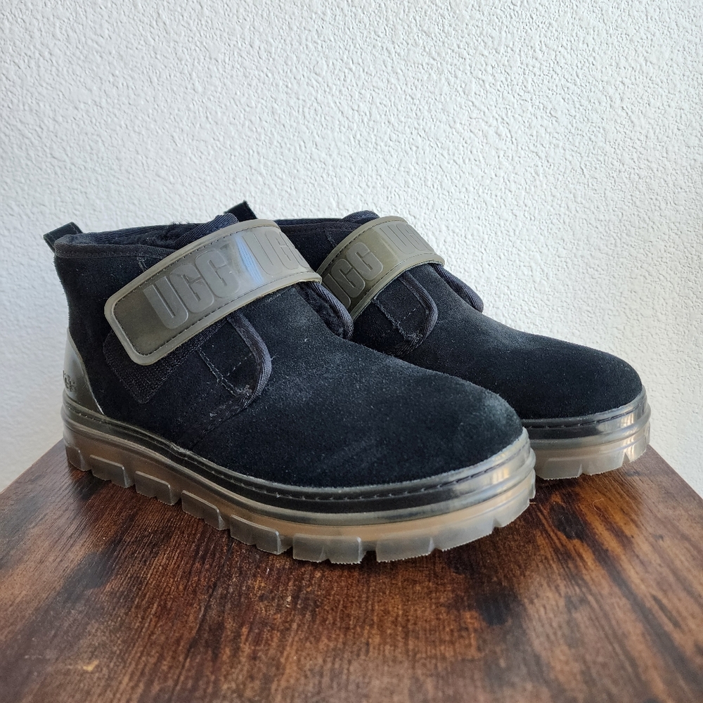 UGG Neumel Black Suede Shoes